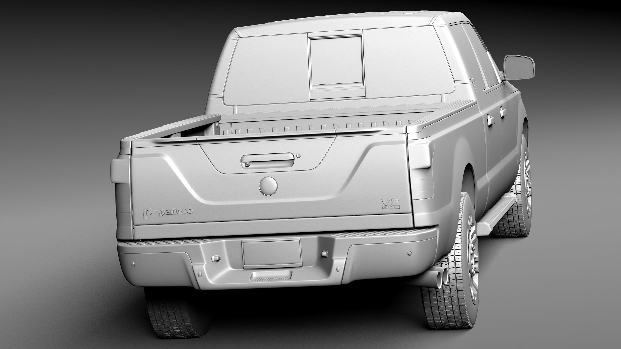Generic Average Pickup 2015 3D model_13