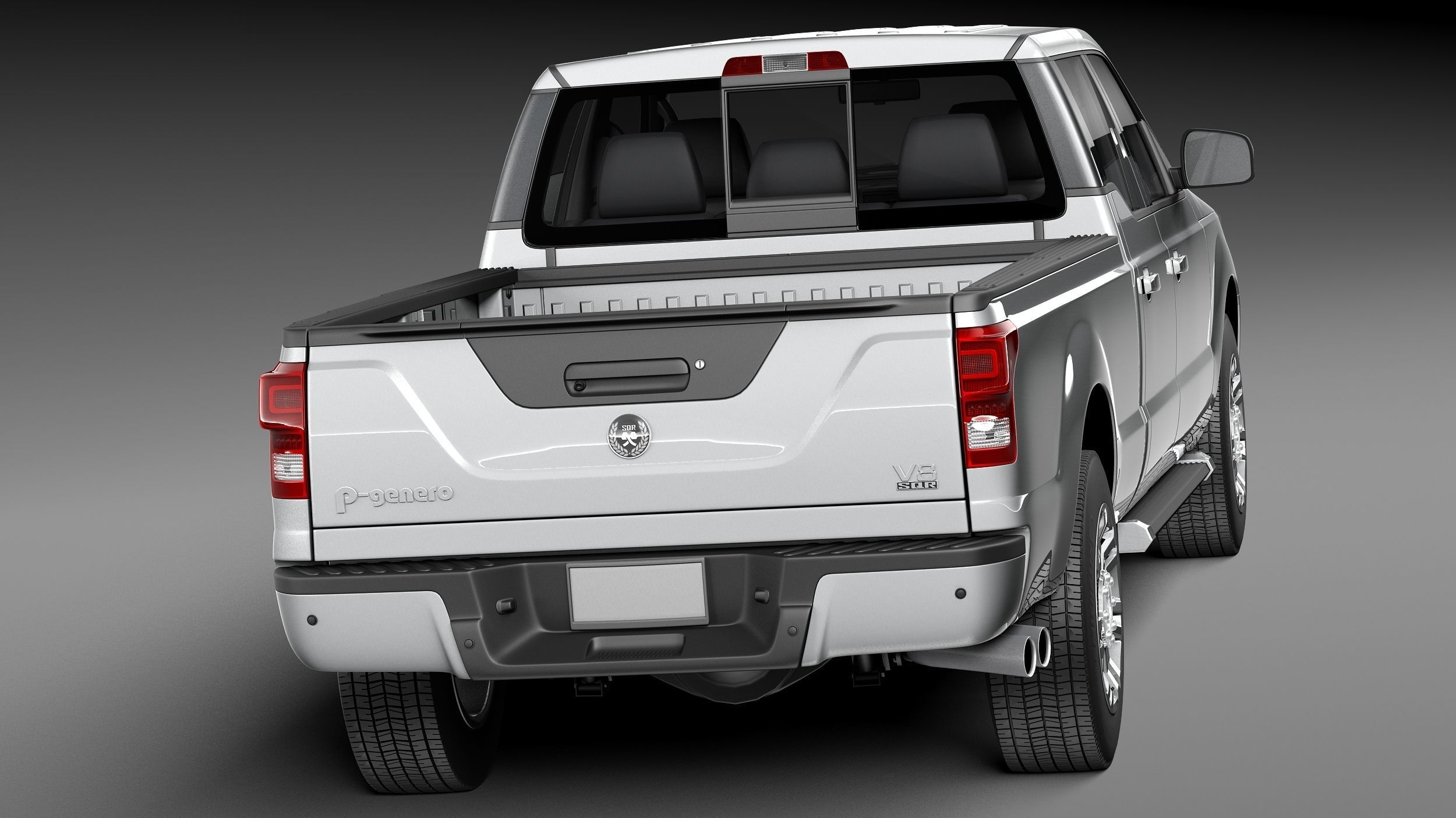 Generic Average Pickup 2015 3D model_5