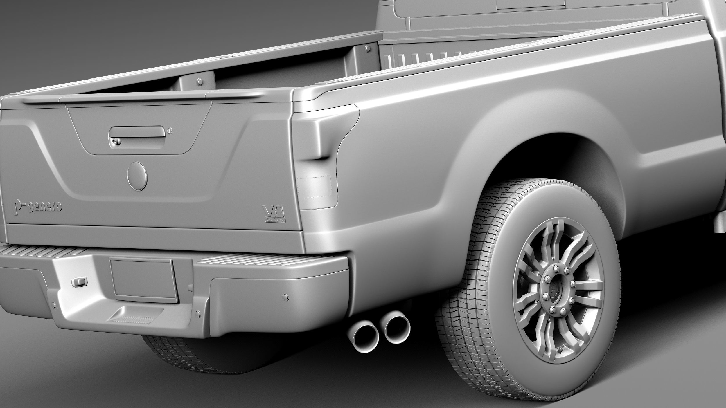 Generic Average Pickup 2015 3D model_11