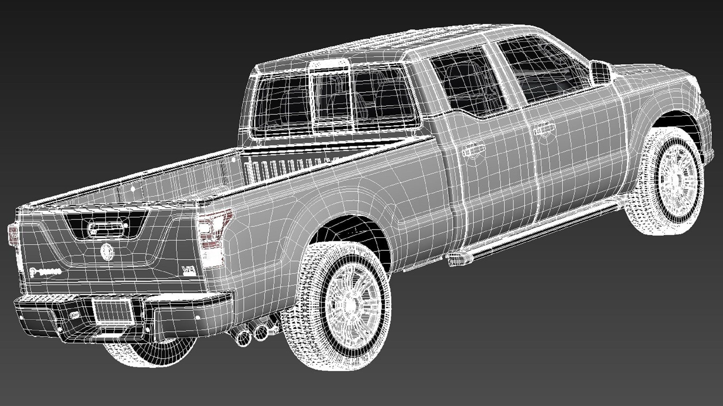 Generic Average Pickup 2015 3D model_17