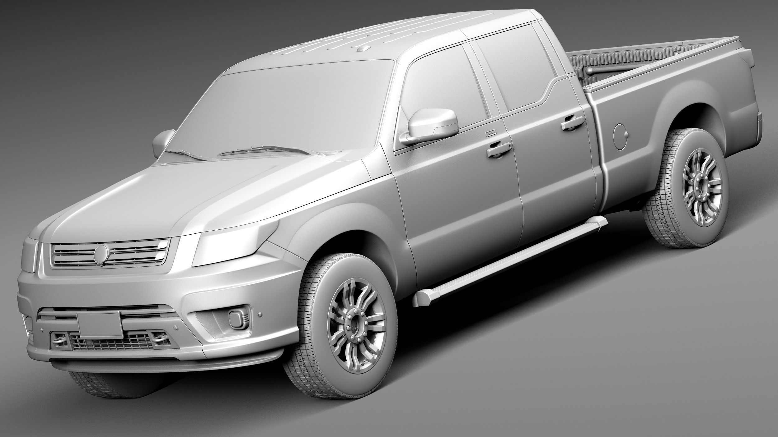 Generic Average Pickup 2015 3D model_8