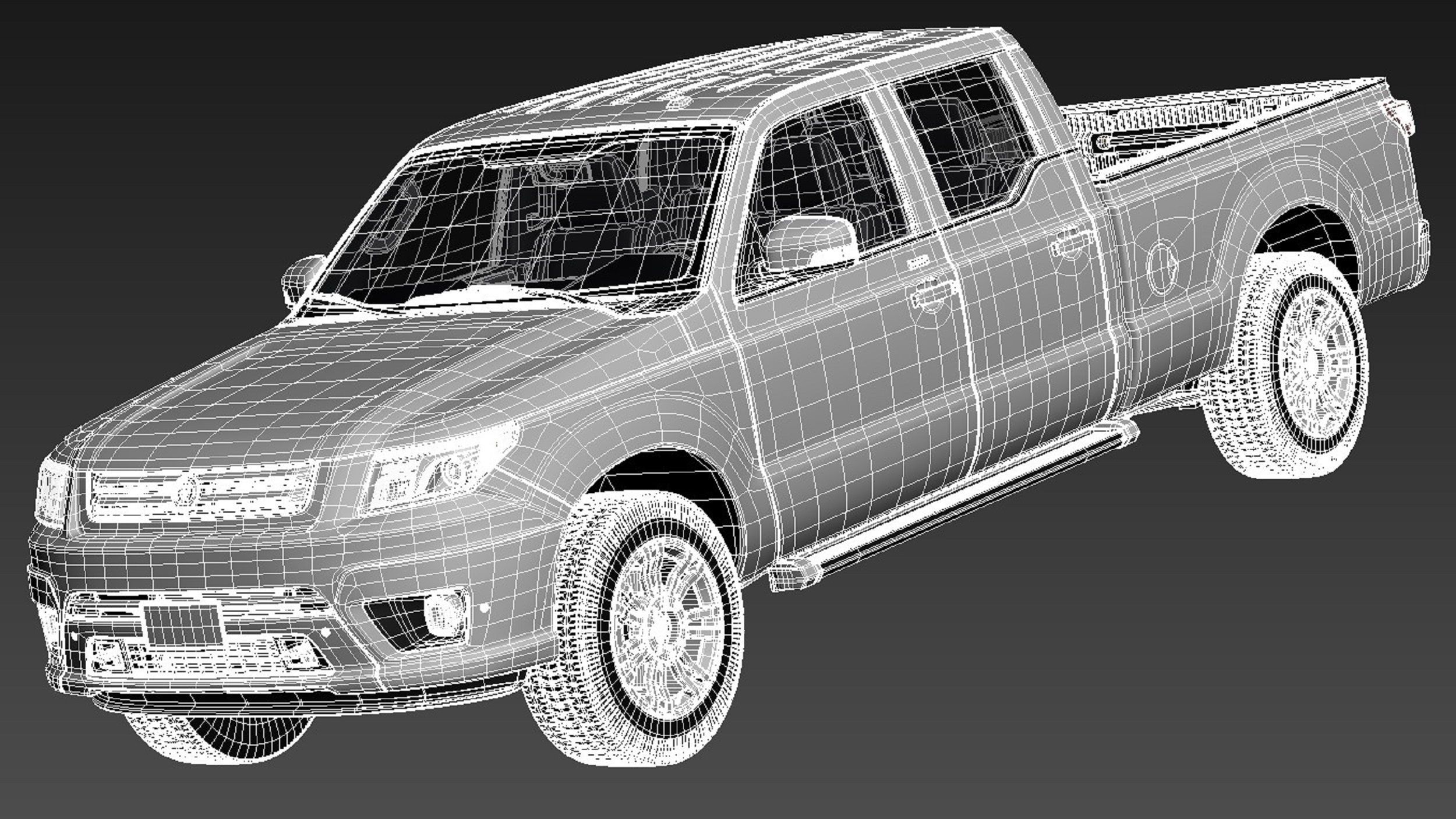 Generic Average Pickup 2015 3D model_16
