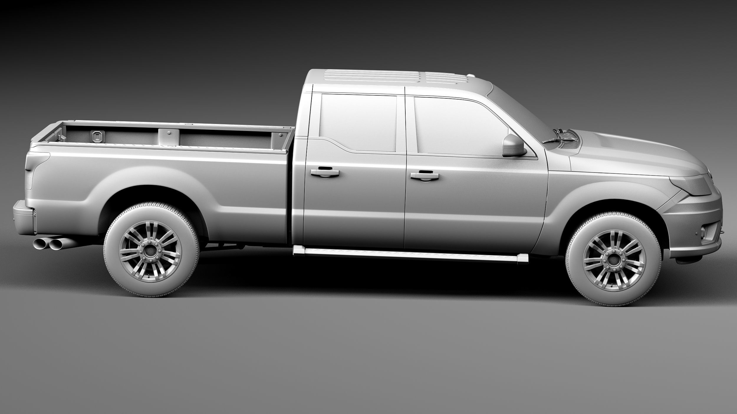 Generic Average Pickup 2015 3D model_14