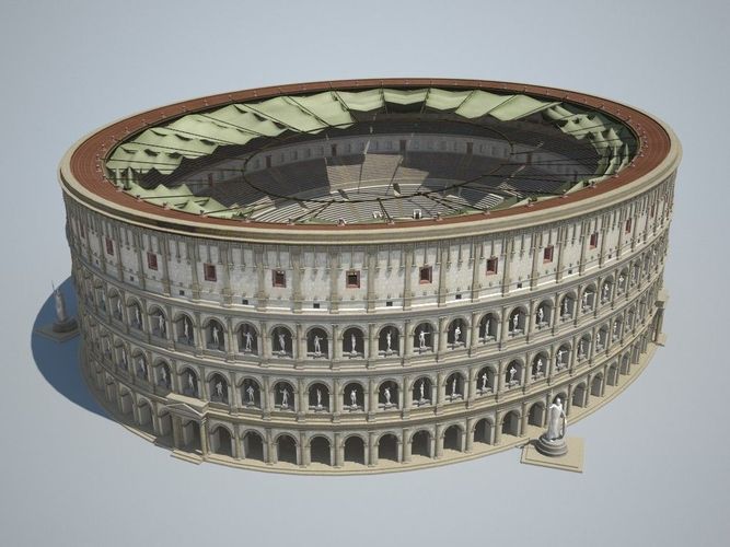Colosseum New Undamaged 3D model