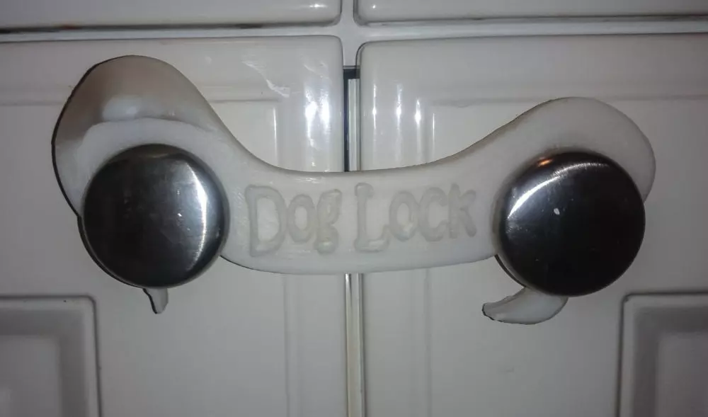 Dog Lock - A simple lock for a complex  Free 3D print model_0