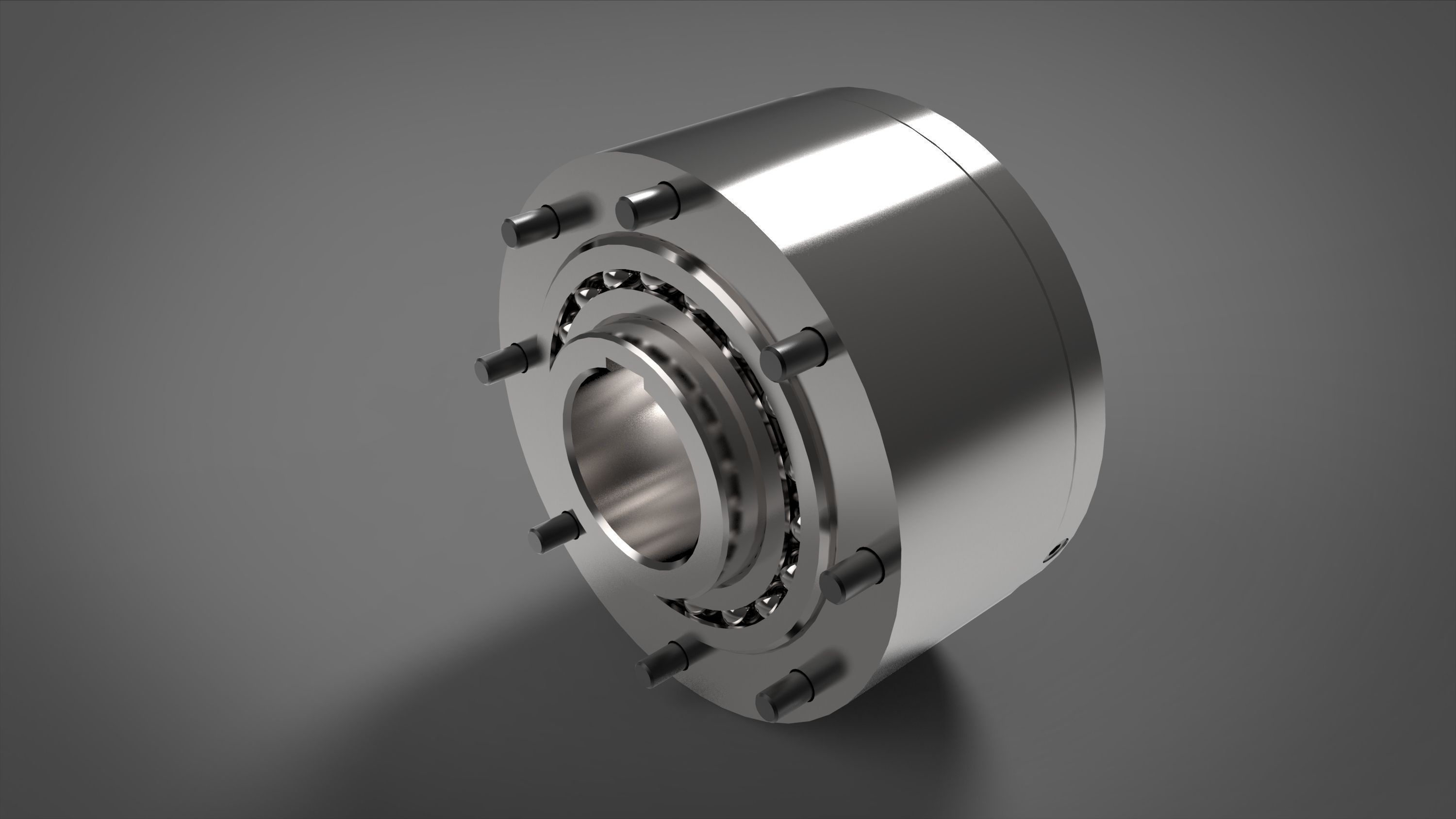 Overrunning Clutch 3D model_3