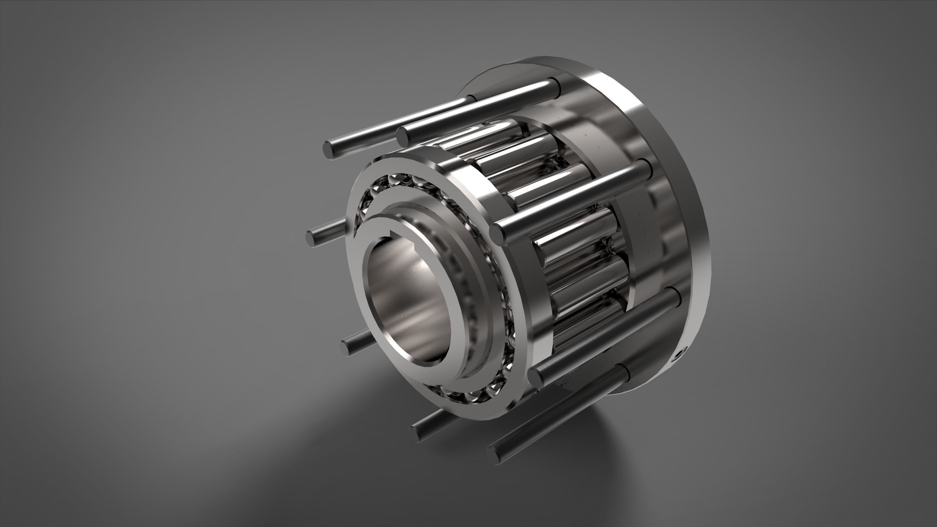 Overrunning Clutch 3D model_1