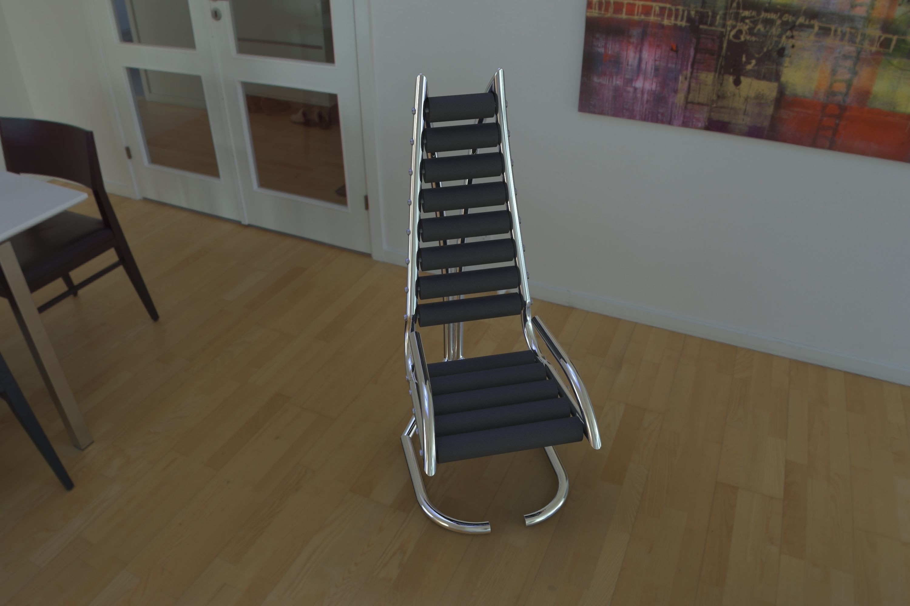 Reclining Chair 3D model_1