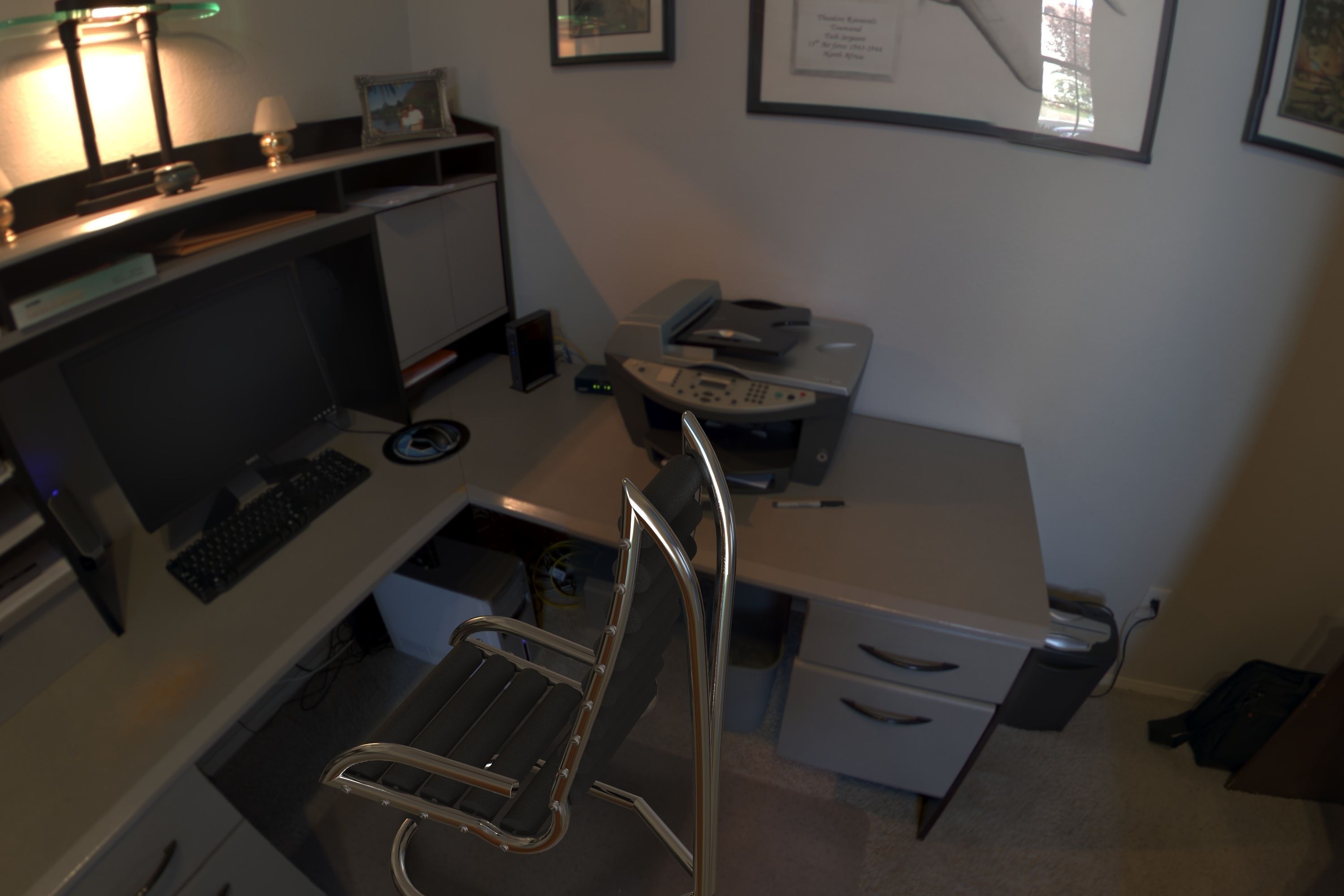 Reclining Chair 3D model_3