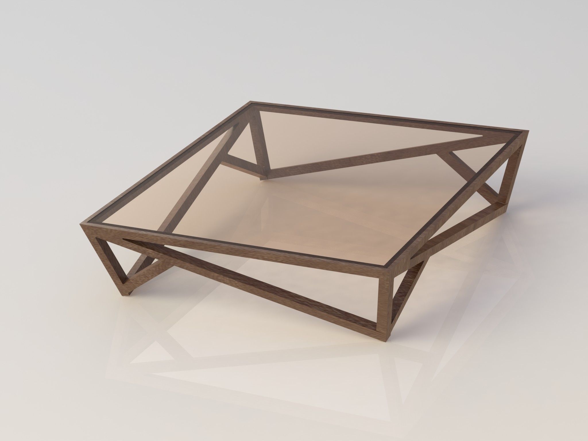 Modern Glass Coffee Table 2 3D model_2