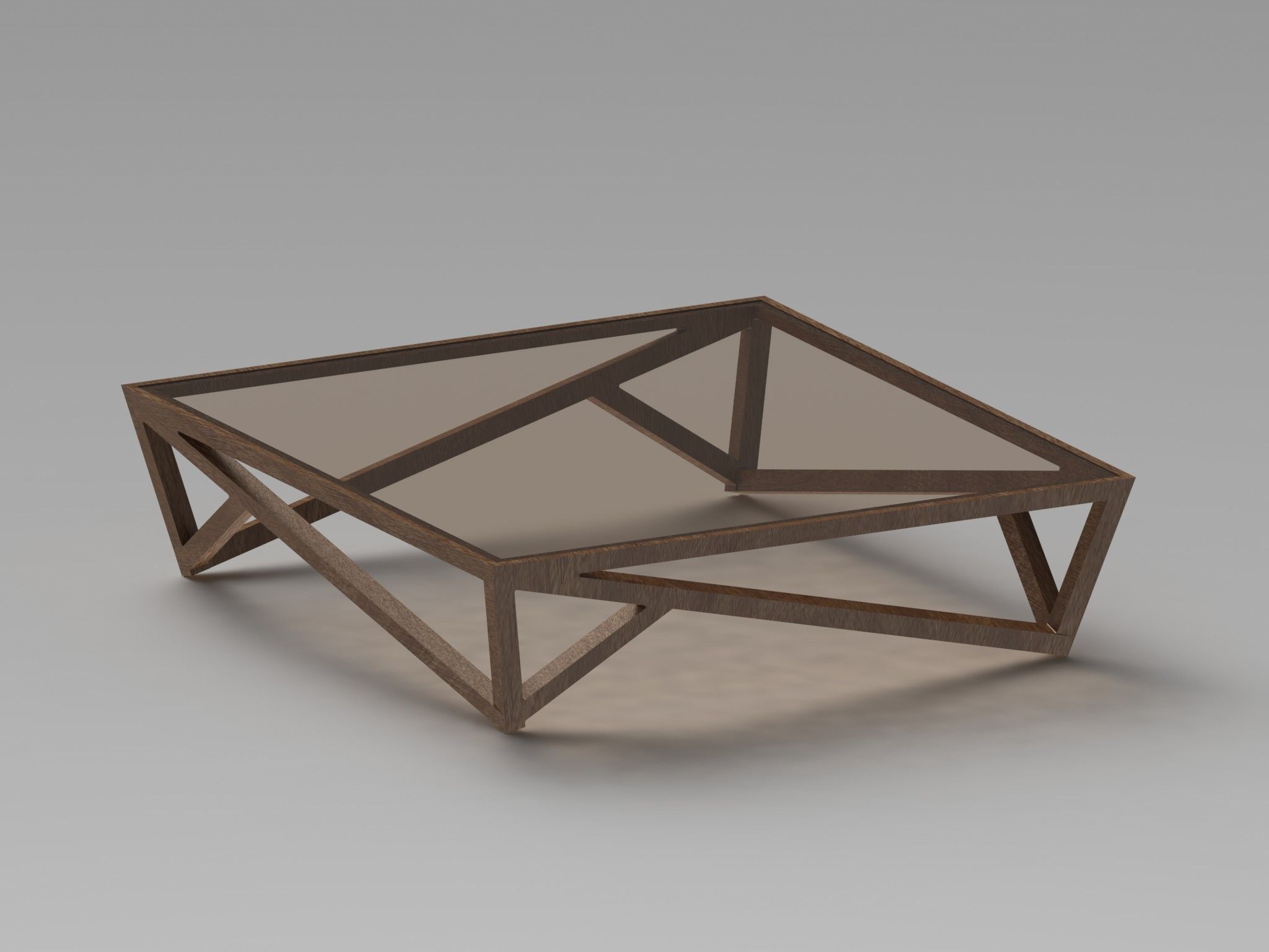 Modern Glass Coffee Table 2 3D model_1