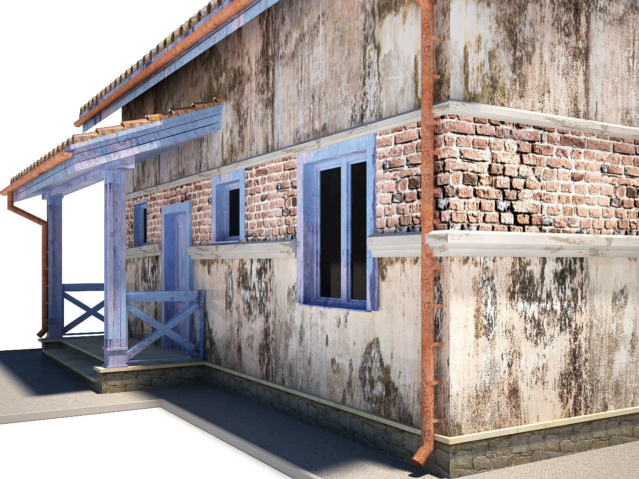 Abandoned house 3D model_15