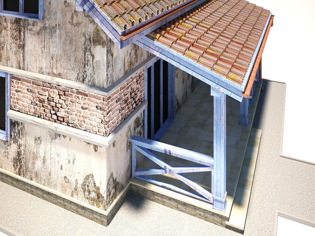 Abandoned house 3D model_14