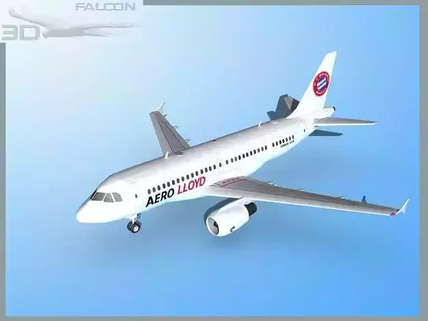 Falcon3D A319 Aero Lloyd 3D model