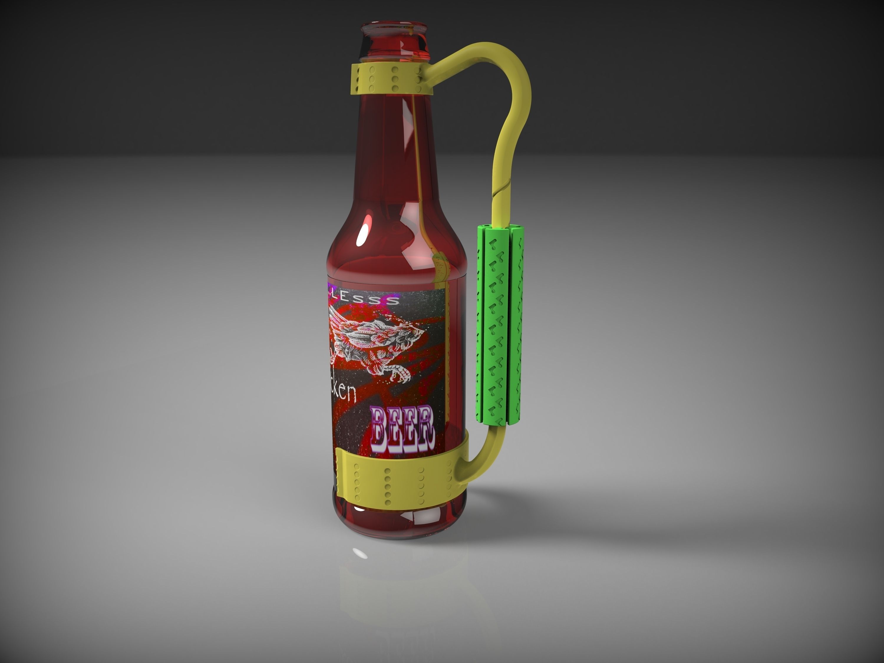 Beer Holder 3D print model_2