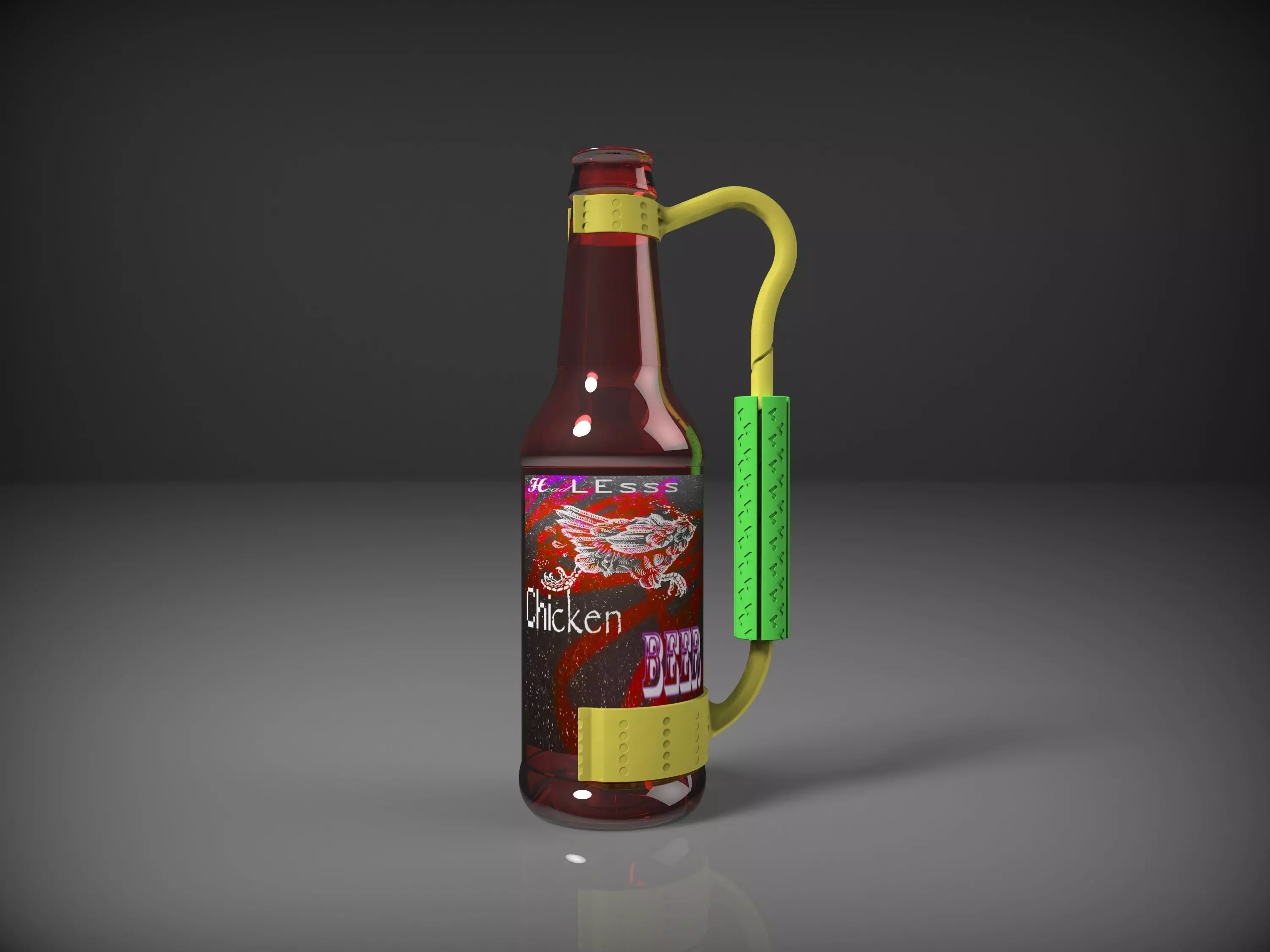 Beer Holder 3D print model_0