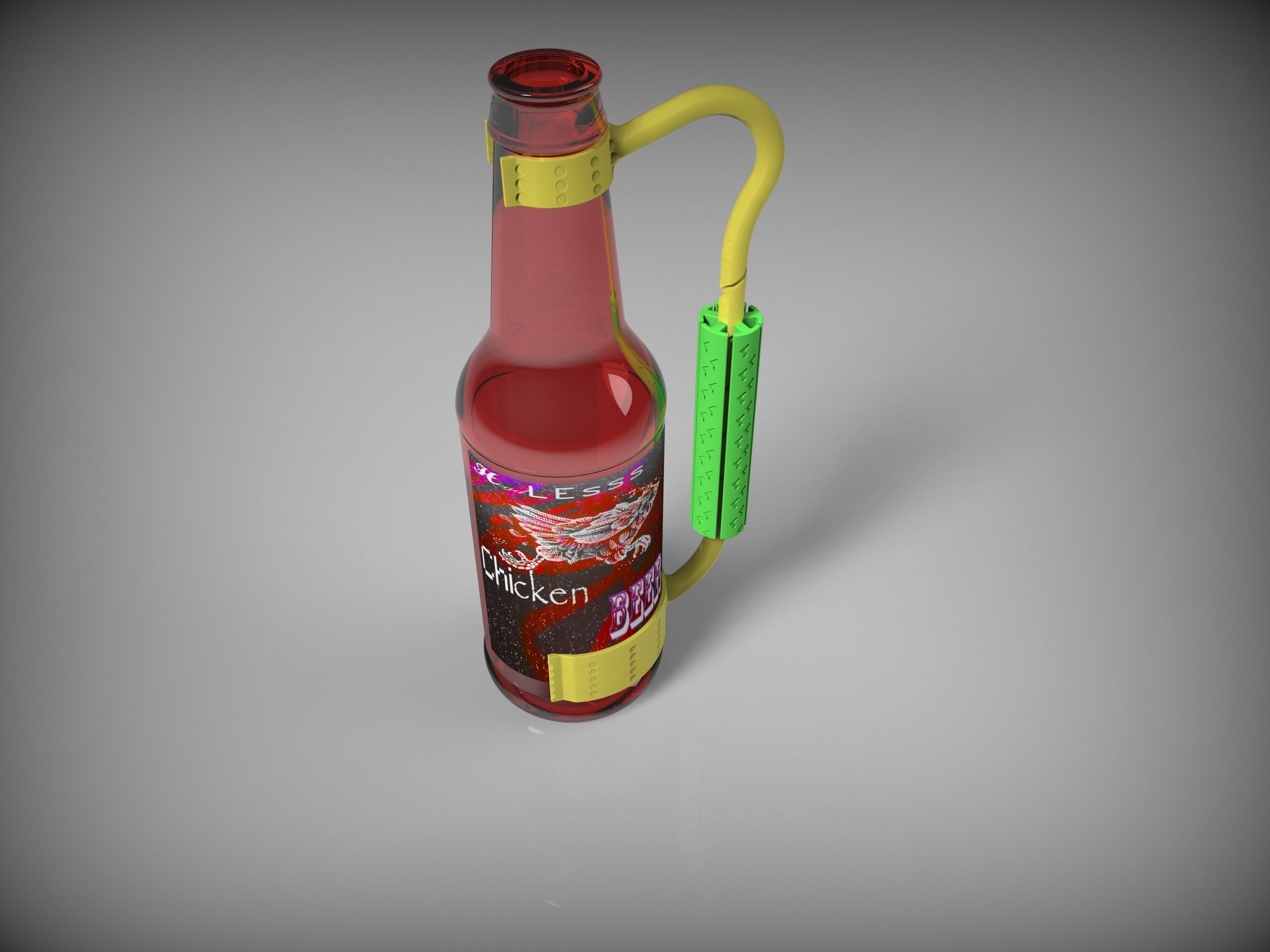 Beer Holder 3D print model_1