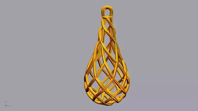 1 printable earring 3D print model