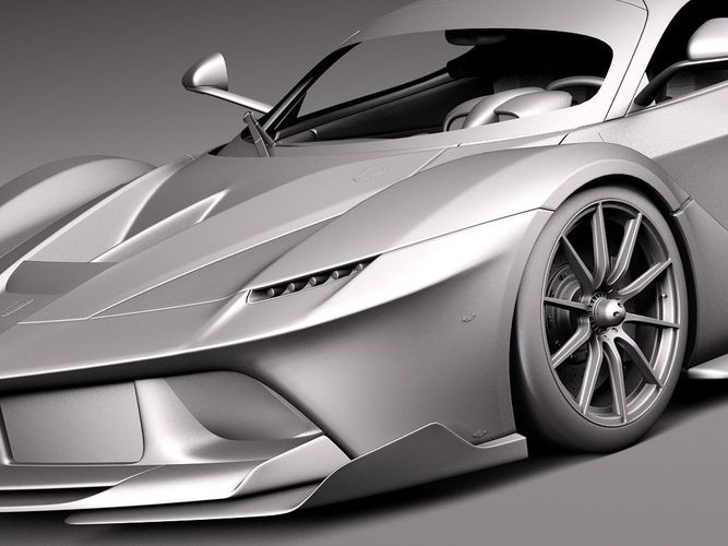 Ferrari FXX K 2015 Open Doors 3D Model .max .obj .3ds .fbx .c4d .lwo .lw .lws - CGTrader.com