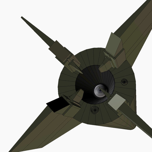 Al Samoud I Ballitic Missile 3D model_11