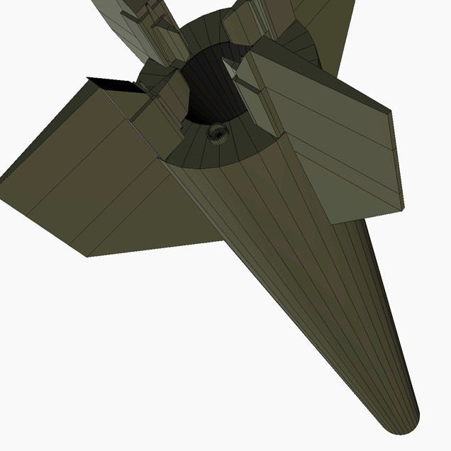 Al Samoud I Ballitic Missile 3D model_12
