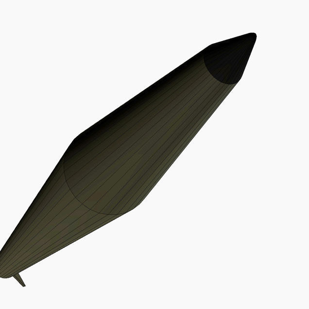 Al Samoud I Ballitic Missile 3D model_13