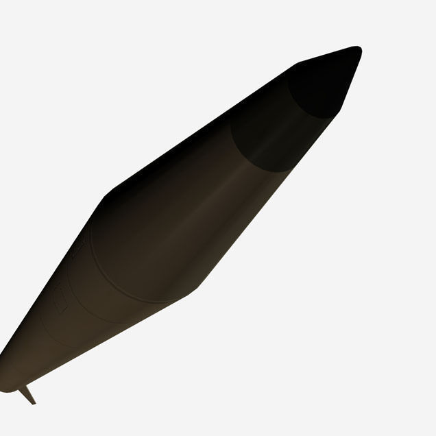 Al Samoud I Ballitic Missile 3D model_7