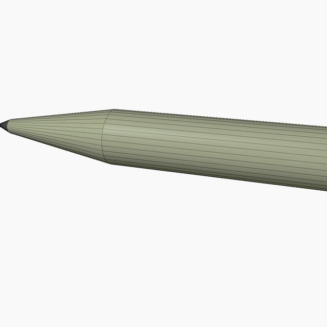 Al Samoud I Ballitic Missile 3D model_9