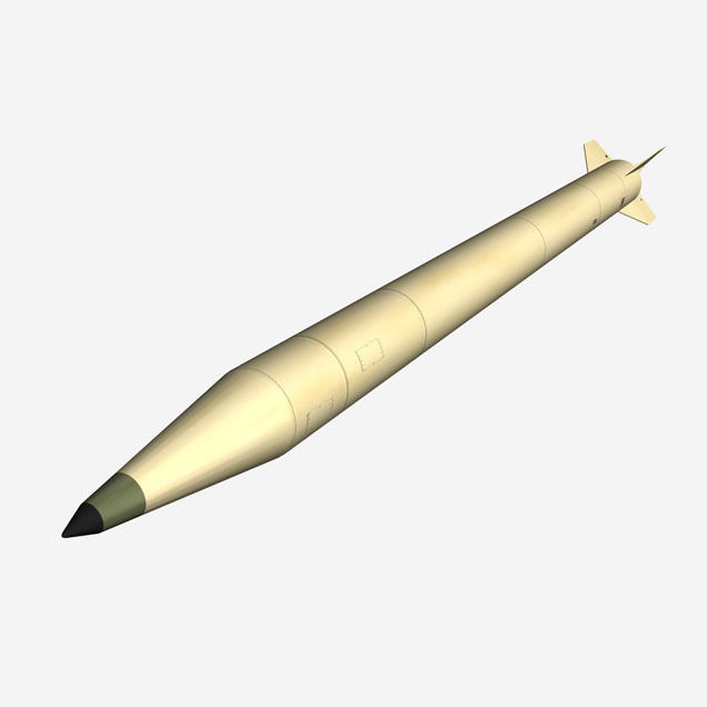 Al Samoud I Ballitic Missile 3D model_2