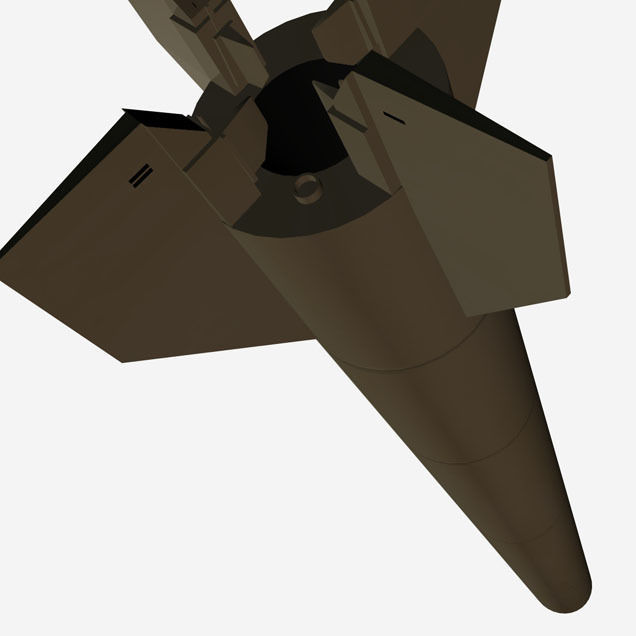 Al Samoud I Ballitic Missile 3D model_6