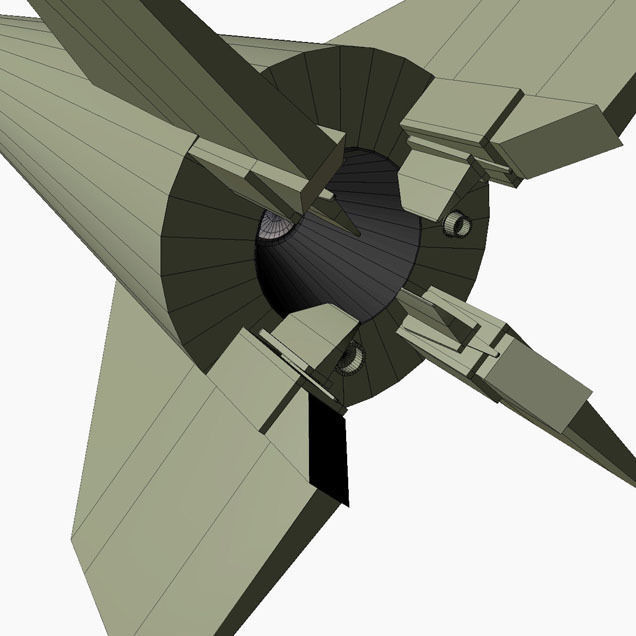 Al Samoud I Ballitic Missile 3D model_10