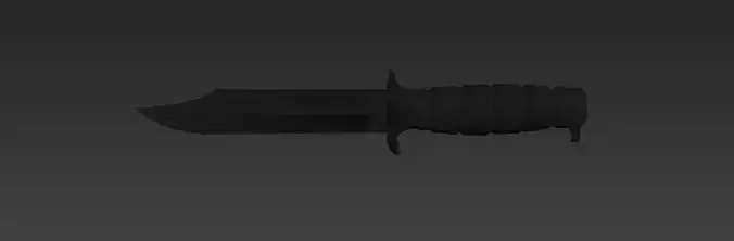 Low Poly Realistic Combat Knife