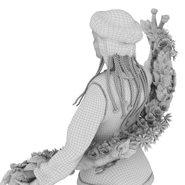 Kirgizia Statue 3D model_9