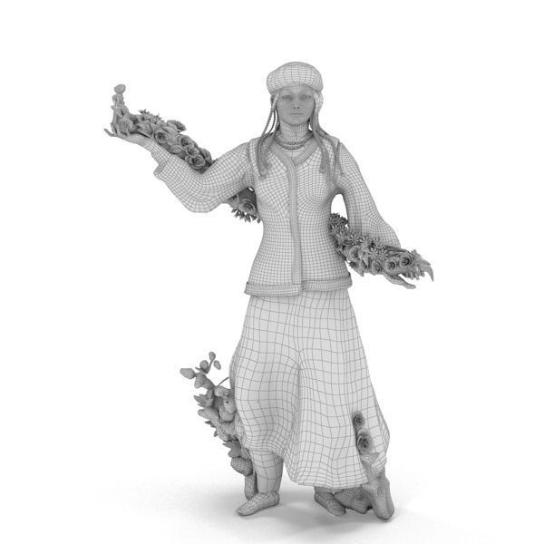 Kirgizia Statue 3D model_6