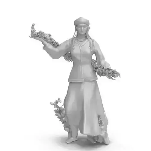 Kirgizia Statue 3D model