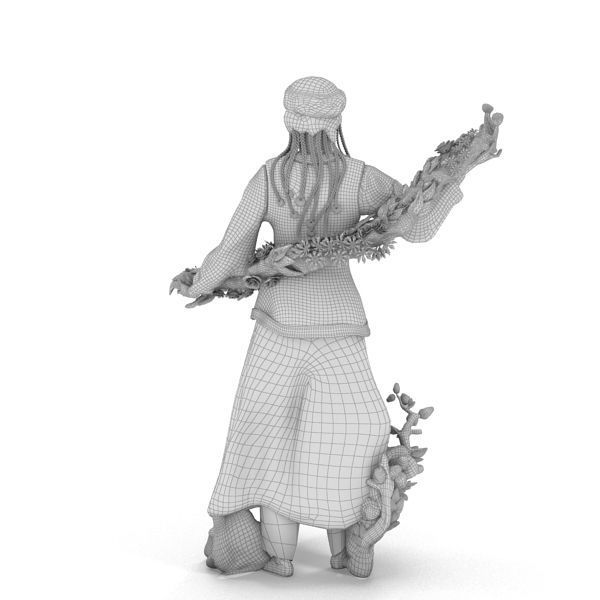 Kirgizia Statue 3D model_11