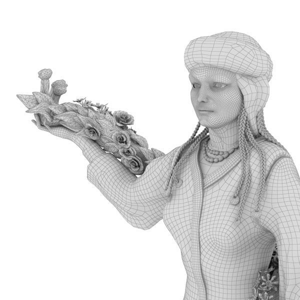 Kirgizia Statue 3D model_12