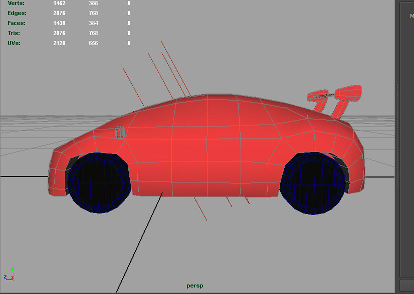 Car Futuristic Body Shell Low-poly 3D model_6