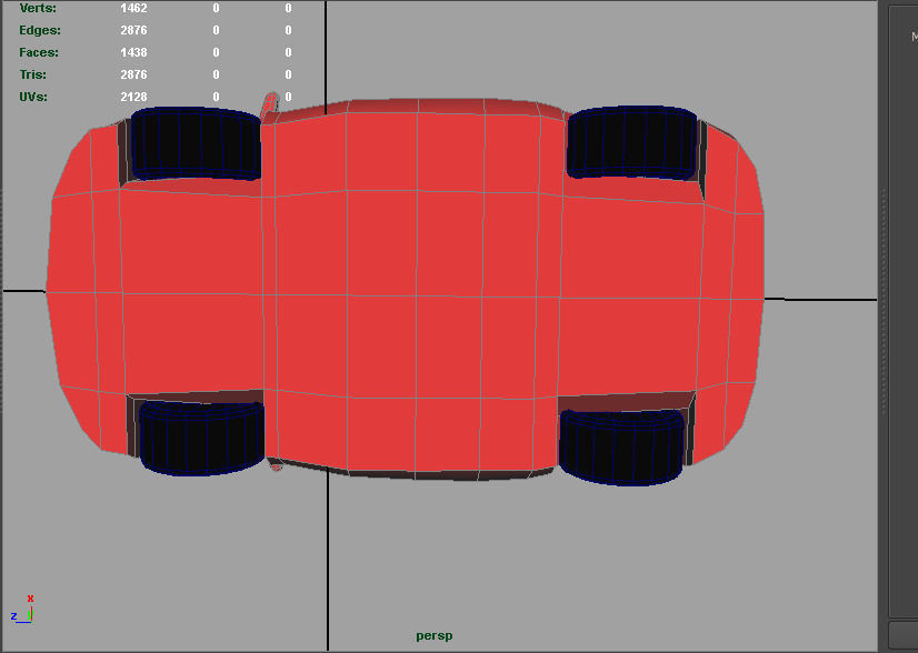 Car Futuristic Body Shell Low-poly 3D model_11