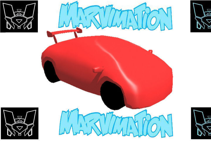 Car Futuristic Body Shell Low-poly 3D model_0