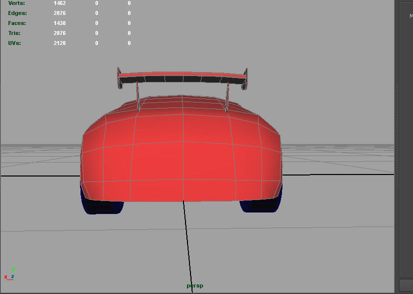 Car Futuristic Body Shell Low-poly 3D model_9