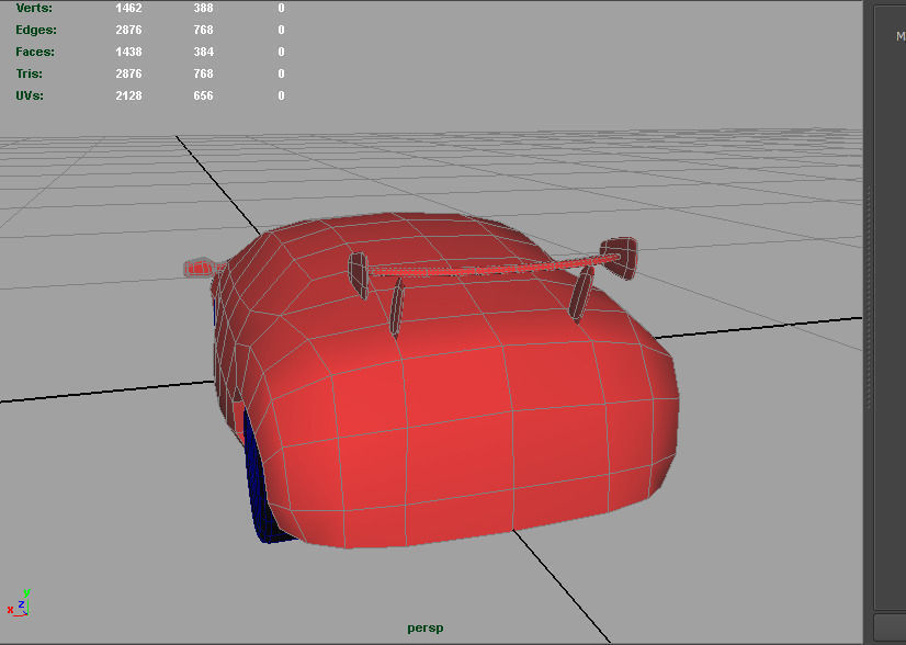 Car Futuristic Body Shell Low-poly 3D model_8