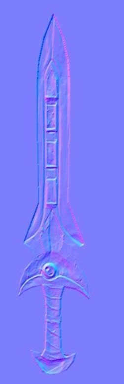 Sword Free low-poly 3D model_1