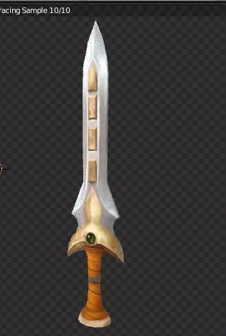 Sword Free low-poly 3D model_0