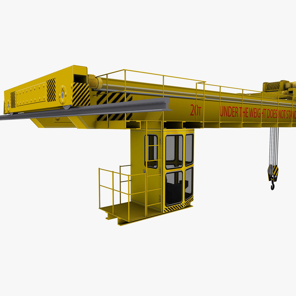 Crane Overhead 3D Model .max .obj .fbx