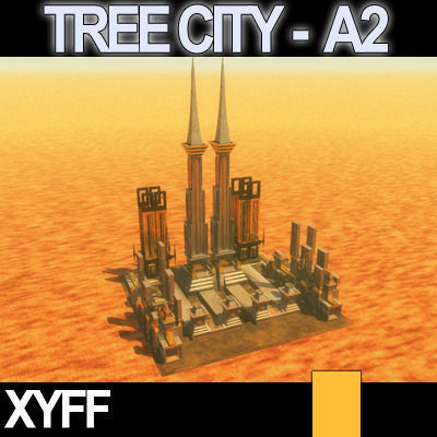 Xyff Tree City Block A2 3D model_2