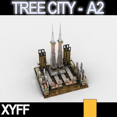 Xyff Tree City Block A2 3D model_4