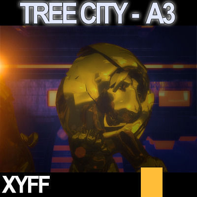 Xyff Tree City Block A3 3D model_1