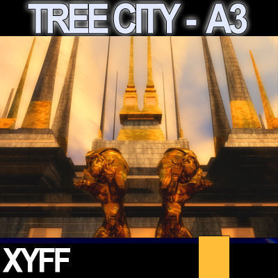 Xyff Tree City Block A3 3D model_2