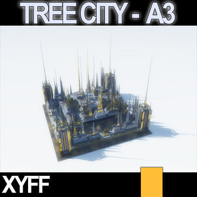 Xyff Tree City Block A3 3D model_4